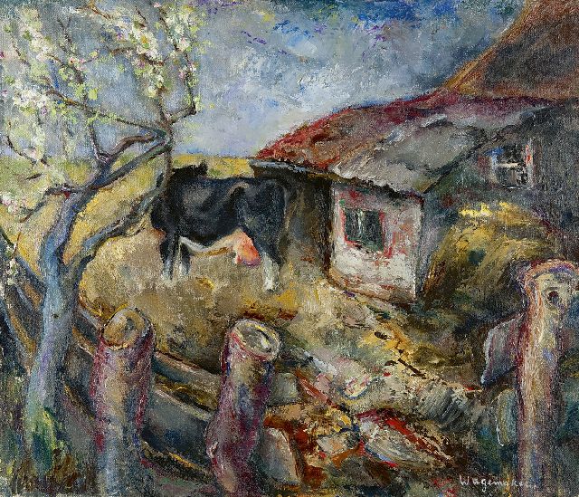 Jaap Wagemaker | Voorjaar, olieverf op doek, 59,5 x 69,3 cm, gesigneerd r.o. en te dateren 1936
