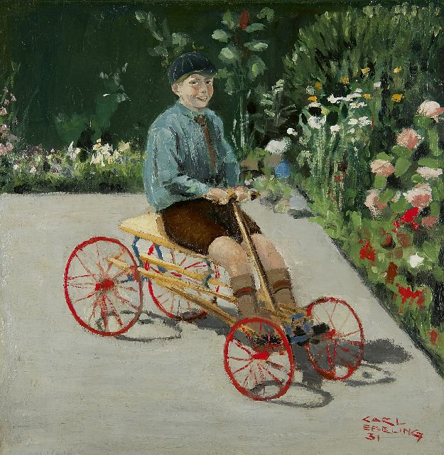 Carl Ebeling | De vliegende hollander, olieverf op doek, 40,9 x 40,4 cm, gesigneerd r.o. en gedateerd '31