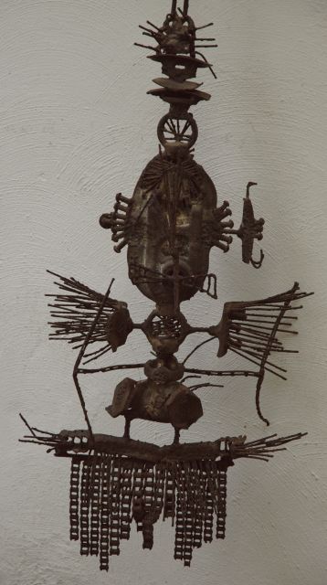 Frans Boer Lichtveld | Fetish, ijzer en spiegelglas, 40,0 x 100,0 cm, te dateren 1965