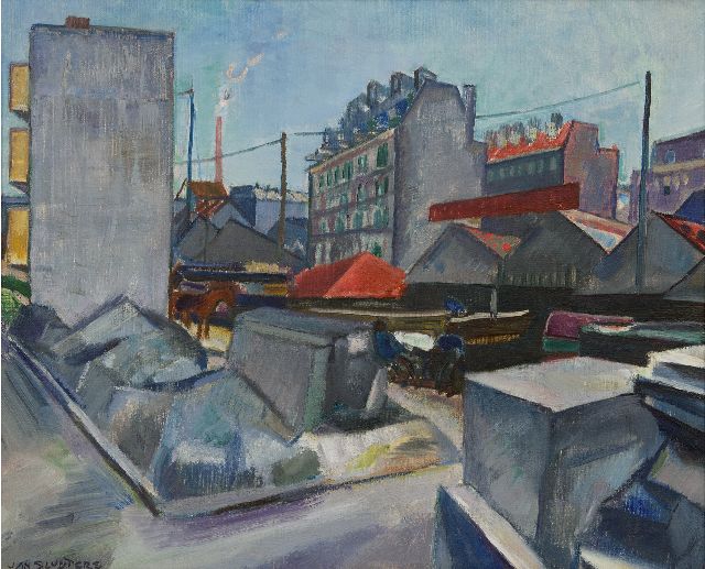 Jan Sluijters | Stadsgezicht in Amsterdam, olieverf op doek, 46,3 x 56,5 cm, gesigneerd l.o. en te dateren ca. 1919