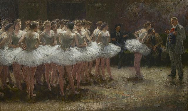 Nicolaas van der Waay | Een werkstaking, olieverf op doek, 60,0 x 100,0 cm, gesigneerd r.o.