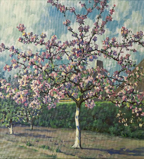 Louis Heijmans | Bloesemboom, olieverf op doek, 55,7 x 50,7 cm, gesigneerd l.o.