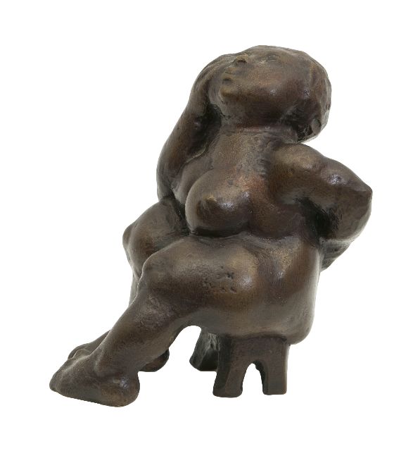 Rudolf Schwaiger | Pijn, brons, 10,2 x 6,3 cm, gesigneerd op linker bil (vaag)