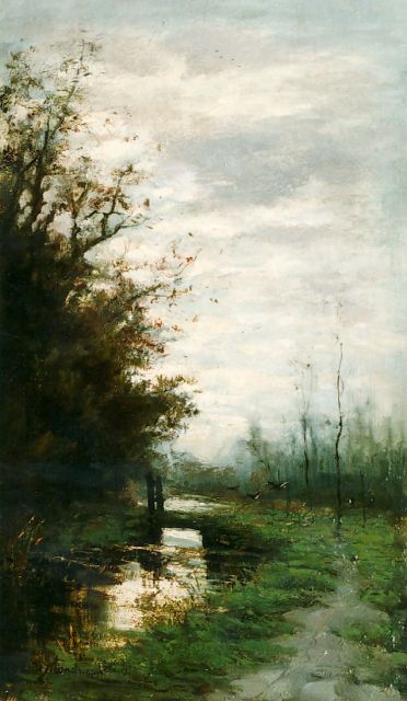 Frits Mondriaan | Ochtendstemming, olieverf op paneel, 40,0 x 23,5 cm, gesigneerd l.o.