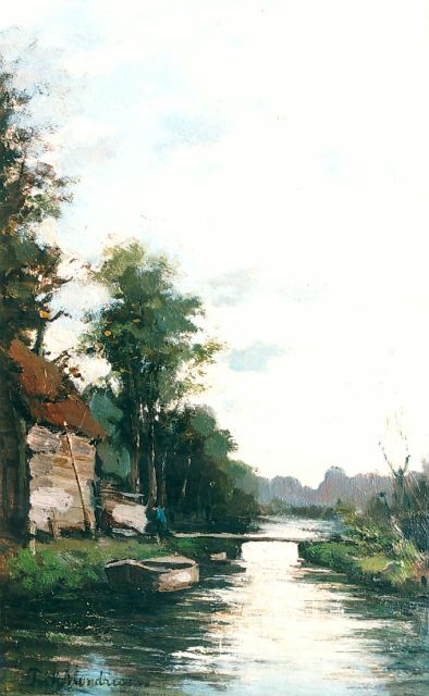 Frits Mondriaan | Avondstemming, olieverf op paneel, 38,5 x 23,5 cm, gesigneerd l.o.