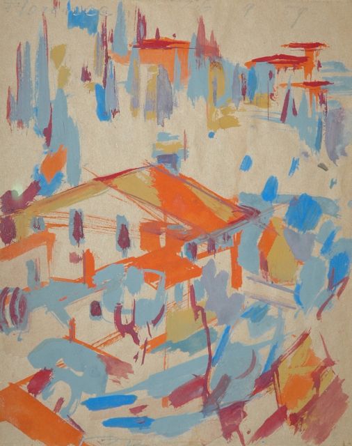 Jan Jordens | Florence, aquarel op papier, 21,2 x 17,0 cm, gesigneerd l.o. en gedateerd 26 9 59