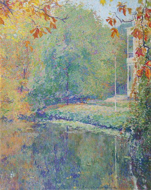 Hessel de Boer | Aan de Mauritskade, Den Haag, olieverf op doek, 74,0 x 58,9 cm, gesigneerd r.v.h.m.