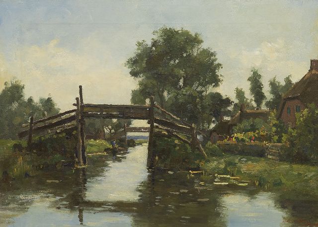 Bernard van Beek | Giethoorn, olieverf op doek, 37,5 x 51,7 cm, gesigneerd r.o.