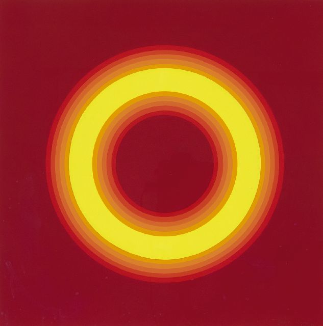 Horacio Garcia Rossi | Zonder titel, acryl op board, 35,0 x 35,0 cm, gesigneerd r.o. en gedateerd '73