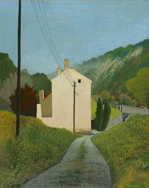 Theo Stiphout | Landschap bij Neffe (Dinant), olieverf op doek, 50,1 x 40,0 cm, gesigneerd r.o. en te dateren ca. 1951