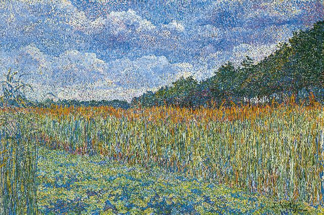 Jo Koster | Korenveld, olieverf op doek, 42,5 x 62,6 cm, gesigneerd r.o. en gedateerd 1914