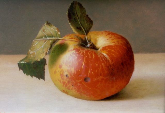 Andreas Gyula Bubarnik | Appel, olieverf op paneel, 12,8 x 17,8 cm, gesigneerd l.o.