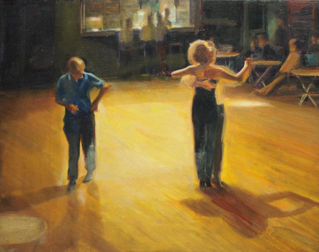 Daniel Kaplan | Tangoles, olieverf op doek, 60,0 x 77,0 cm, gesigneerd verso met initialen en verso gedateerd 2001/2002