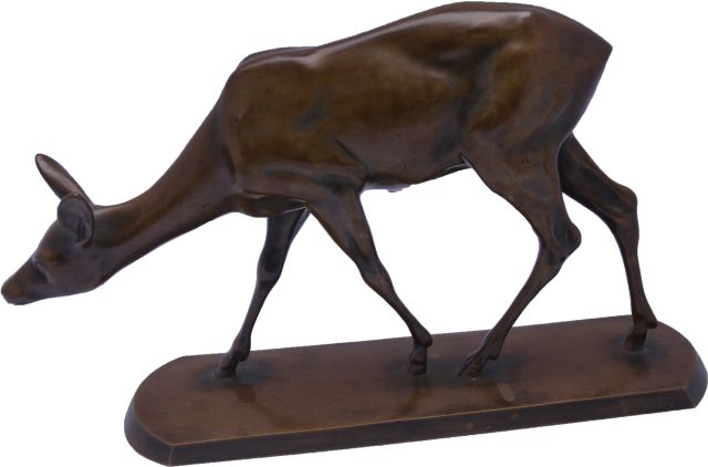 Rädecker J.  | Smaldier, brons 16,0 x 27,5 cm, gesigneerd op basis met monogram