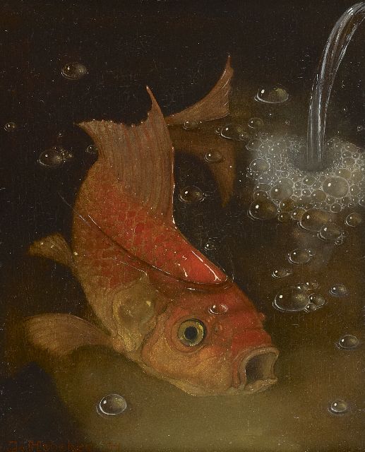 Jemmy van Hoboken | Goudvis, olieverf op paneel, 27,0 x 22,1 cm, gesigneerd l.o. en gedateerd '34