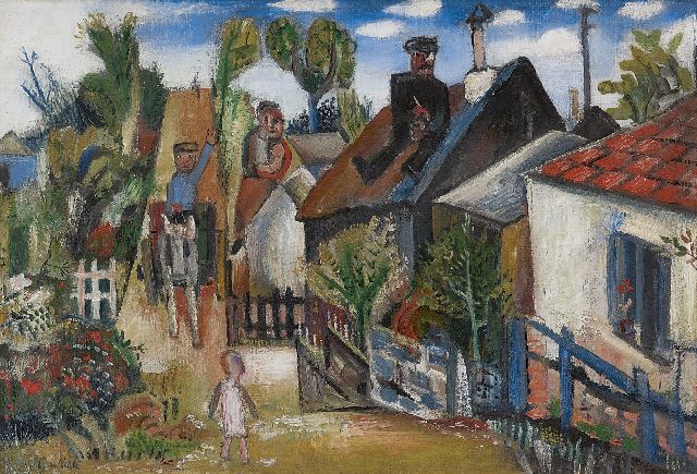 Geer van Velde | Dorpsgezicht, olieverf op doek, 45,4 x 66,2 cm, gesigneerd l.o. en verso en te dateren ca. 1925-1928