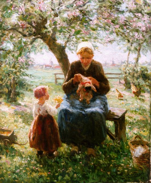 Evert Pieters | Lente, olieverf op doek, 75,2 x 64,1 cm, gesigneerd r.o. en gedateerd '23