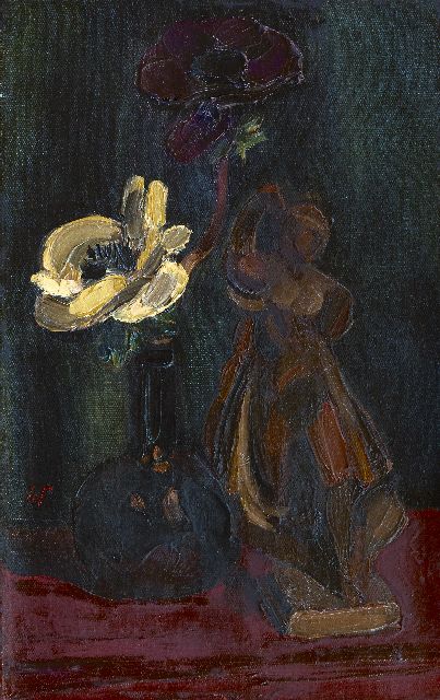 Henri Le Fauconnier | Stilleven, olieverf op doek, 35,0 x 22,5 cm, gesigneerd l.o. met monogram en verso voluit
