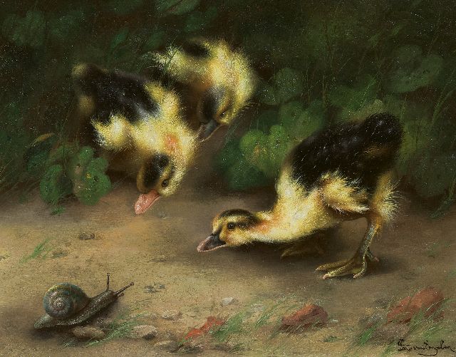 Piet van Engelen | Een vreemde voorbijganger, olieverf op paneel, 31,7 x 40,1 cm, gesigneerd r.o.