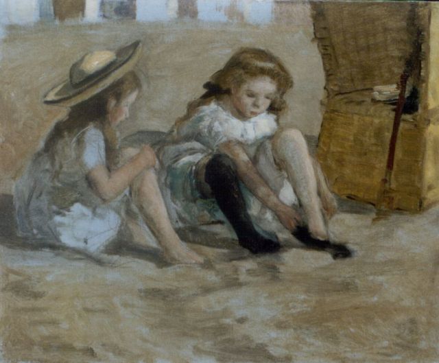 Johan Antoni de Jonge | De zwarte kousen, 22,0 x 27,0 cm