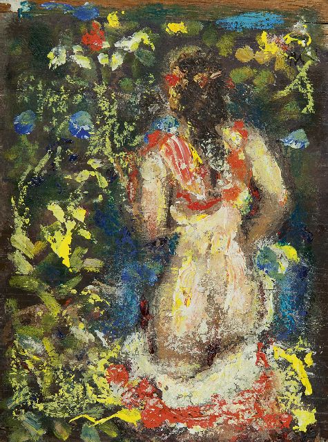 Gerard Westermann | Ingrid, olieverf op paneel, 16,8 x 12,5 cm, gesigneerd r.b. met initialen en verso gedateerd 31 juli '68