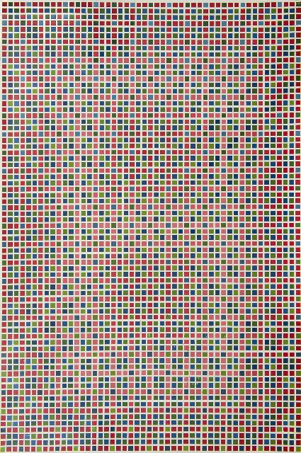 Jaap van den Ende | Kleurstructuur S (12) '70, lak op paneel, 146,5 x 98,6 cm, gesigneerd verso en gedateerd '70