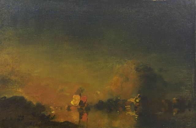 Jan Voerman sr. | De IJssel bij Hattem, olieverf op paneel, 20,4 x 31,3 cm, te dateren ca. 1925-1926