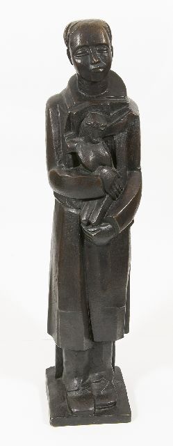 Cantré J.  | Ecce homo, brons 81,3 cm, gesigneerd op de basis