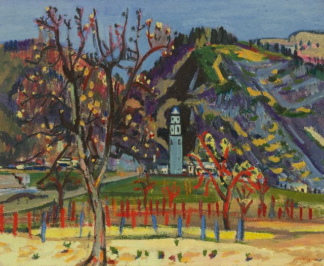 Jan Wiegers | Tegna, Ticino, olieverf op doek, 60,2 x 73,0 cm, gesigneerd r.o. en verso gedateerd '49
