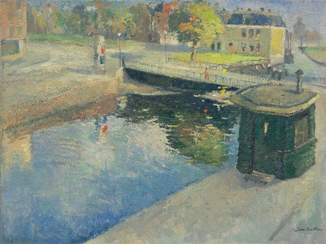 Jan ten Have | De Steentilbrug, Groningen, olieverf op doek, 60,0 x 80,0 cm, gesigneerd r.o. en te dateren ca. 1925-1930
