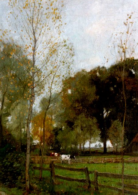 Arnold Gorter | Boerenlandschap, olieverf op doek, 62,3 x 43,3 cm, gesigneerd r.o.