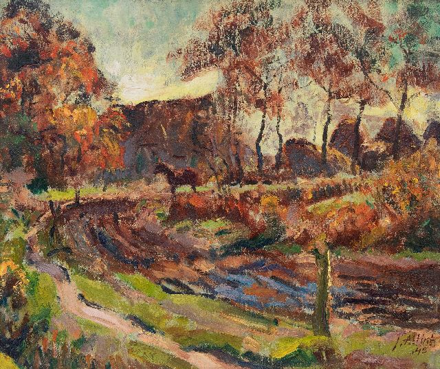 Jan Altink | Boerderij in Essen, olieverf op doek, 50,2 x 60,7 cm, gesigneerd r.o. en gedateerd '45