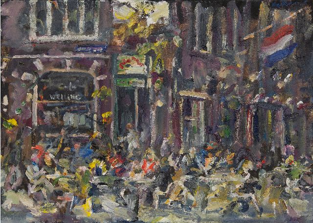 Jürgen Leippert | Café Welling, Amsterdam, olieverf op doek, 50,0 x 69,8 cm, gesigneerd r.b. en verso en gedateerd 4.5.07