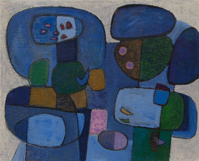 Will Leewens | Lazuur, olieverf op doek, 80,7 x 100,0 cm, gesigneerd r.o. en gedateerd '74
