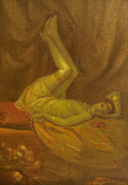 Jan Frans De Boever | Caprice, olieverf op board, 40,0 x 32,0 cm, gesigneerd r.o.