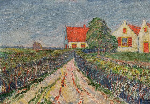 Louis Saalborn | Zonnige dag in Bennekom, olieverf op doek, 81,2 x 115,3 cm, gesigneerd r.o. en gedateerd 1913