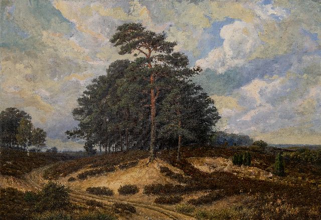 Gabriël Hanedoes | Heidelandschap, olieverf op doek, 67,5 x 95,7 cm, gesigneerd r.o.