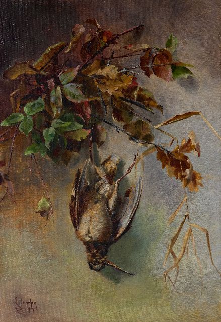 Marie Heineken | Houtsnip, olieverf op doek, 86,2 x 59,8 cm, gesigneerd l.o. en gedateerd 1898
