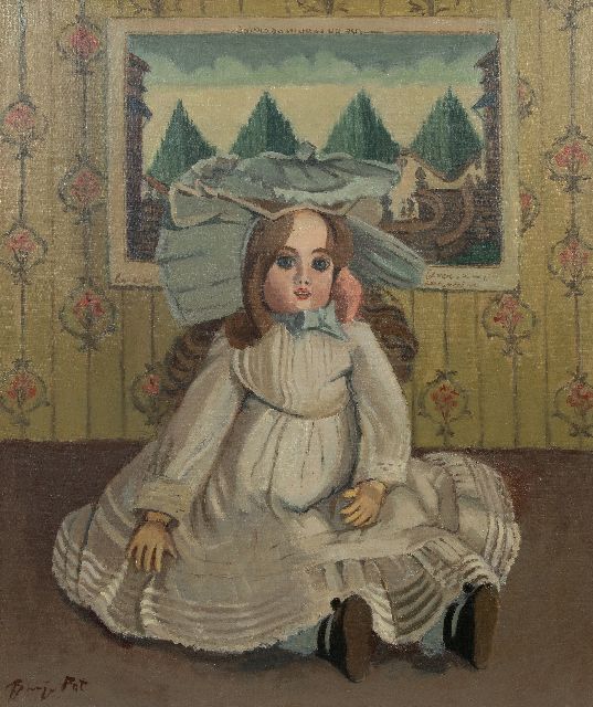Pot B.  | La belle au chapeau, olieverf op doek 89,9 x 74,8 cm, gesigneerd l.o.