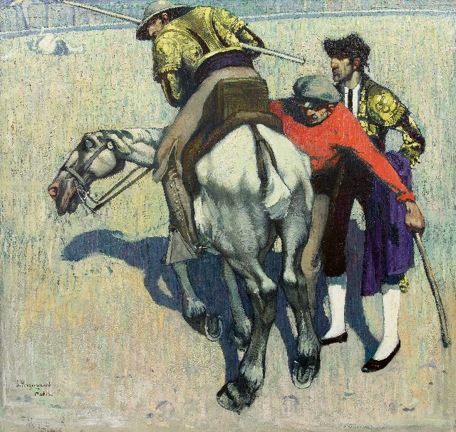 Frans Hogerwaard | Fin tragique, olieverf op doek, 90,4 x 96,3 cm, gesigneerd l.o. (dubbel)