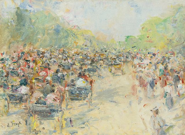 Lucien Frank | Printemps, olieverf op paneel, 23,9 x 32,6 cm, gesigneerd l.o.