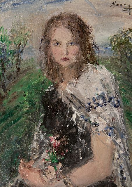 Aurél Náray | Meisjesportret, olieverf op doek, 70,2 x 49,6 cm, gesigneerd r.b. en zonder lijst