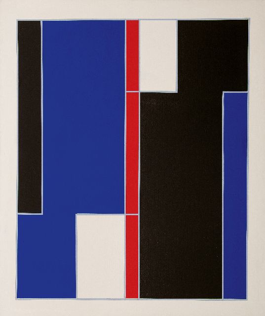 Siep van den Berg | Zonder titel, olieverf op doek, 130,1 x 110,2 cm, gesigneerd verso met initialen en te dateren ca. 1961