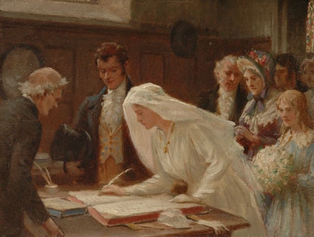 Leighton E.B.  | Het trouwregister, 13,7 x 18,2 cm