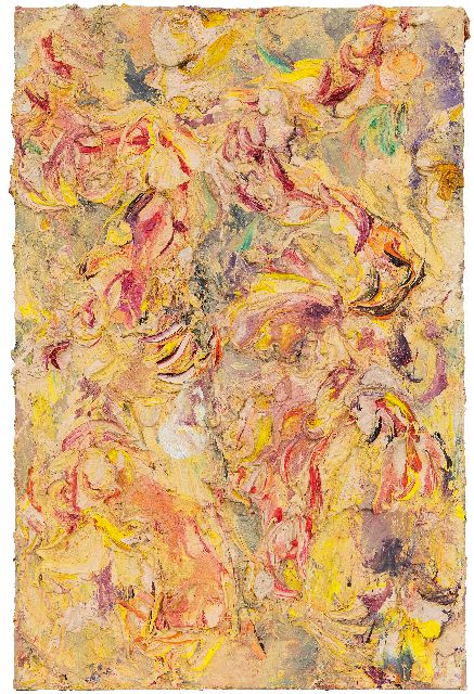 Marc Mulders | Papegaaitulpen, olieverf op doek, 60,5 x 40,5 cm, gesigneerd r.o. en verso en verso gedateerd 25 04.02.