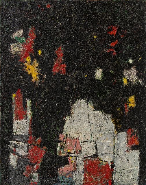 Willy Boers | Verloren stad, olieverf op doek, 75,2 x 59,0 cm, gesigneerd m.o. en gedateerd '59