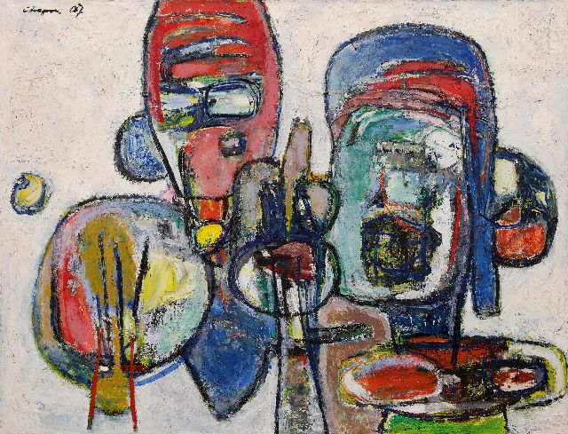 Chapon J.  | Nice day for love, olieverf op doek 89,4 x 116,0 cm, gesigneerd l.b. en gedateerd '67