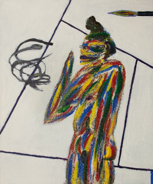 Freijmuth A.  | Johanna, olieverf op doek 128,0 x 100,2 cm, gesigneerd verso en te dateren 2000