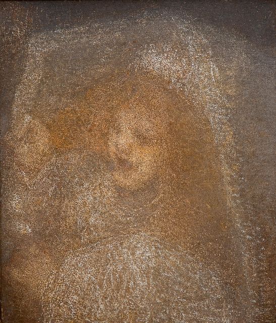 Maris M.  | Meisje met bruidssluier, olieverf op doek 66,5 x 57,5 cm, te dateren ca. 1905-1915