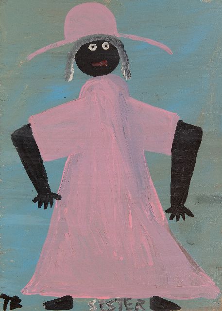 Tim Brown | Sister, olieverf op paneel, 60,7 x 43,5 cm, gesigneerd l.o. met initialen